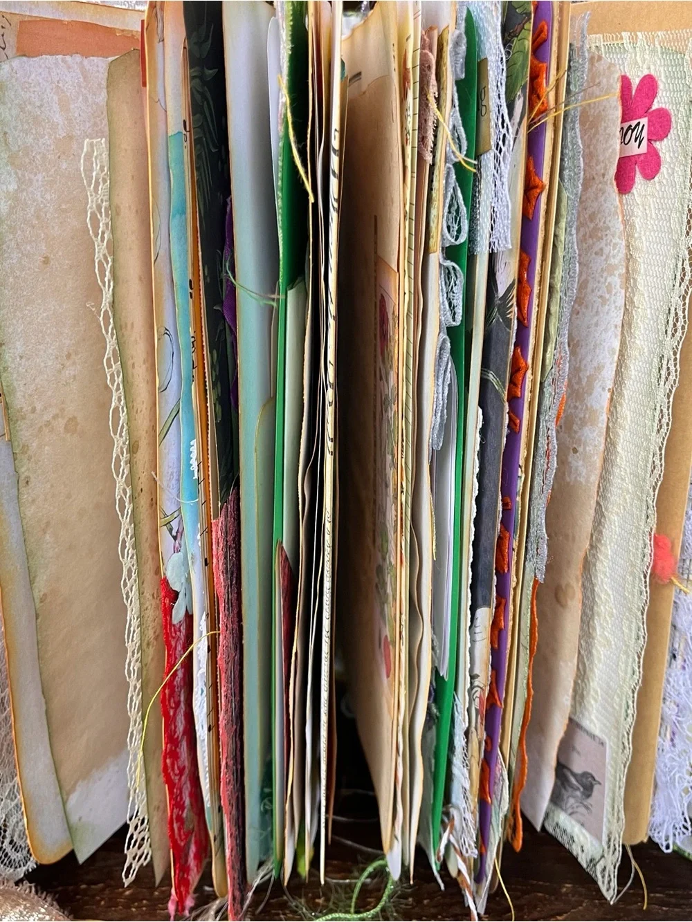 Junk Journal Nature Music Christian Faith Based Softcover Decorated 3 Sig